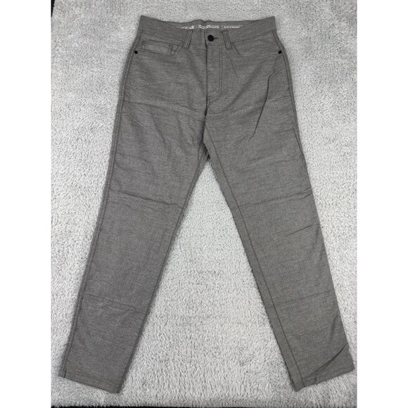 Haggar Mens Slim-Straight City Flex Pants Gray 32x32 Dinner Casual Cocktails - Picture 5 of 12